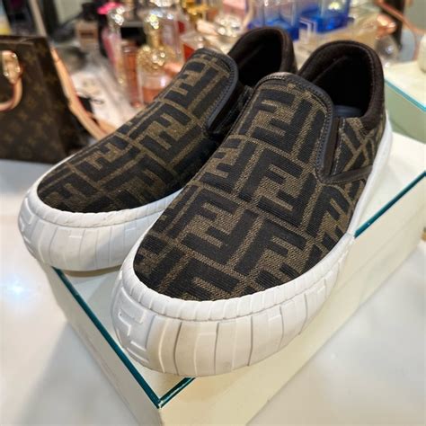 fendi permanent collection slip-on sneakers|Buy Fendi Slip On Shoes: New Releases & Iconic Styles .